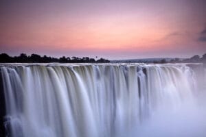 Victoria Falls i morgenlys