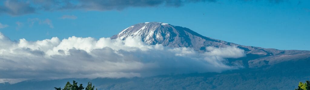 Udsigt til Kilimanjaro fra Moshi By