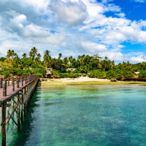 Zanzibar kystlinje i Tanzania