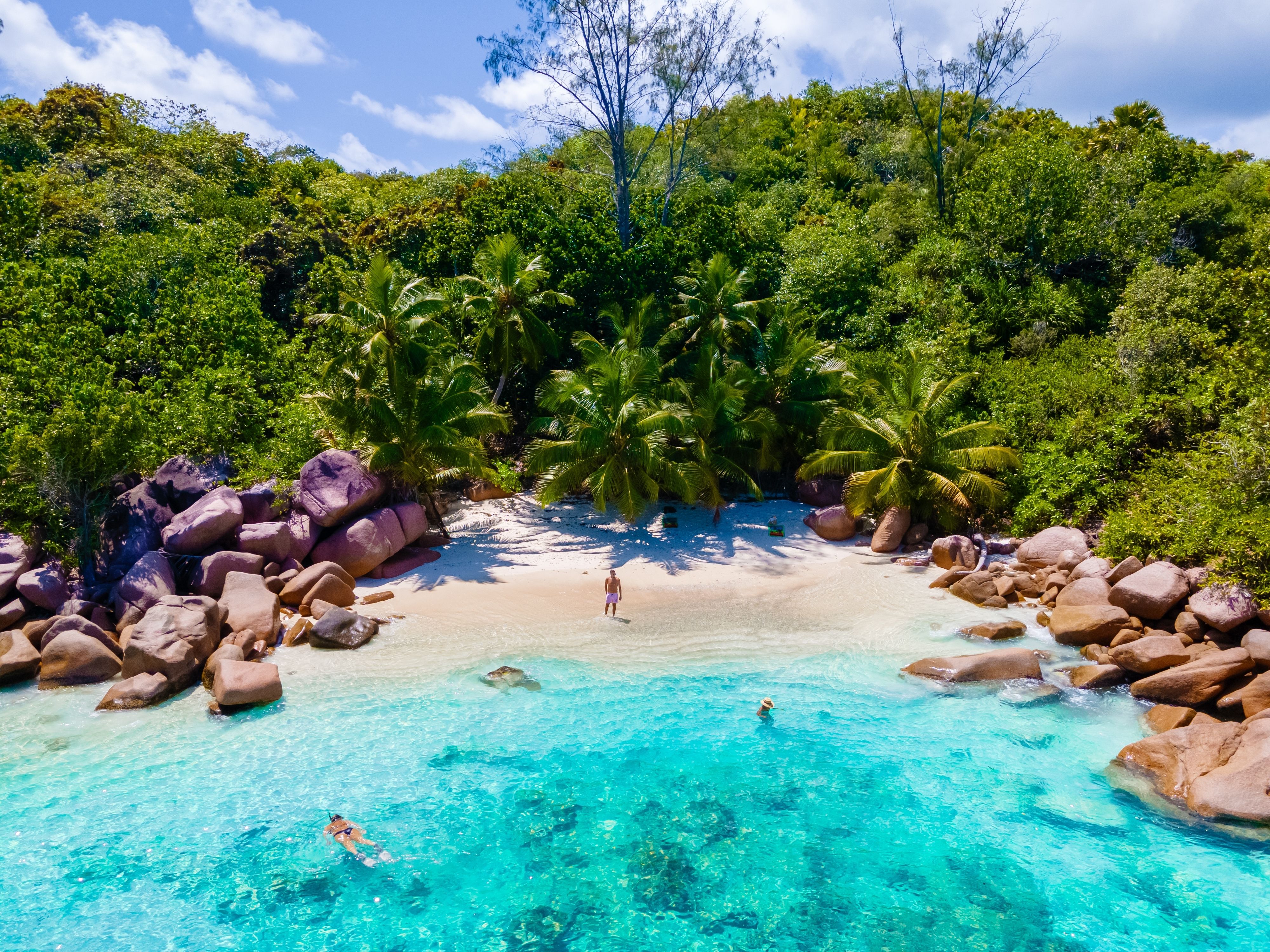 Anse Lazio stranden på Praslin, Seychellerne » Tembo Safari Anse Lazio stranden på Praslin, Seychellerne