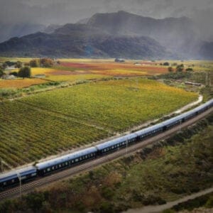 Rovos rail med Hexriver Valley i baggrund