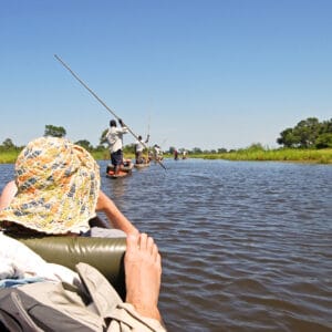 Makoro sejltur i Okavango Delta