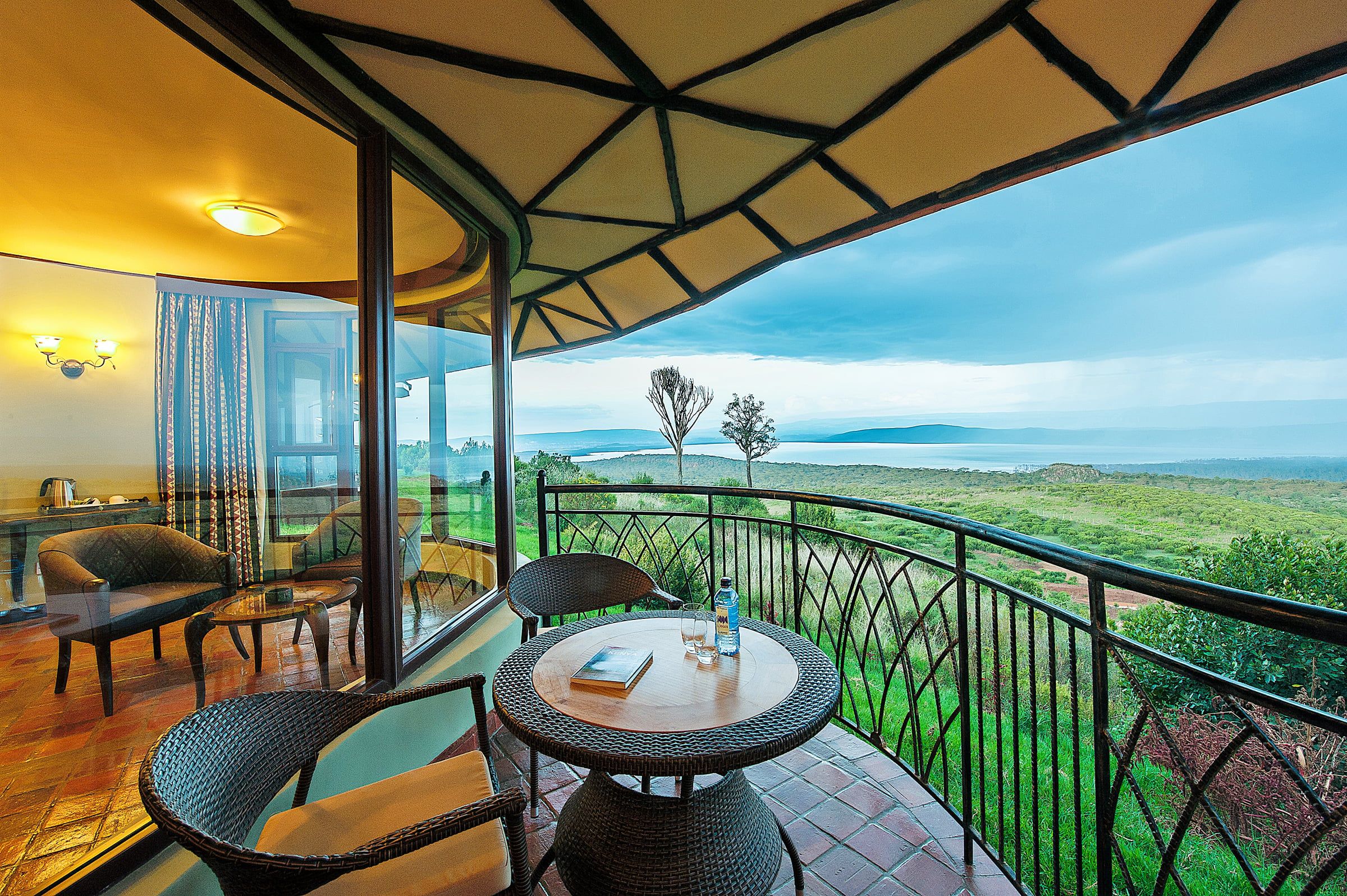Lake Nakuru Sopa Lodge Kenya udsigt fra terrassen