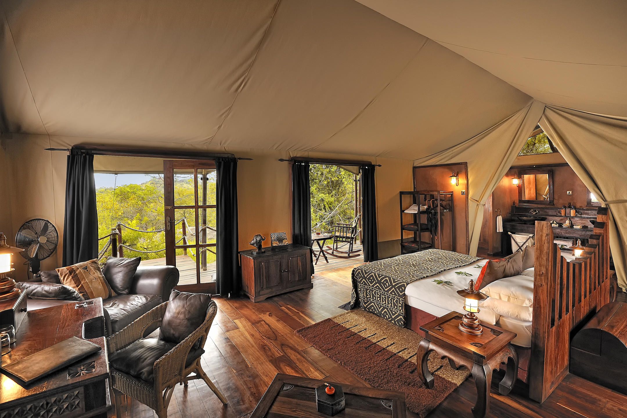 Elewana Serengeti Migration Camp Tanzania telt indenfor » Tembo Safari Elewana Serengeti Migration Camp Tanzania telt indenfor