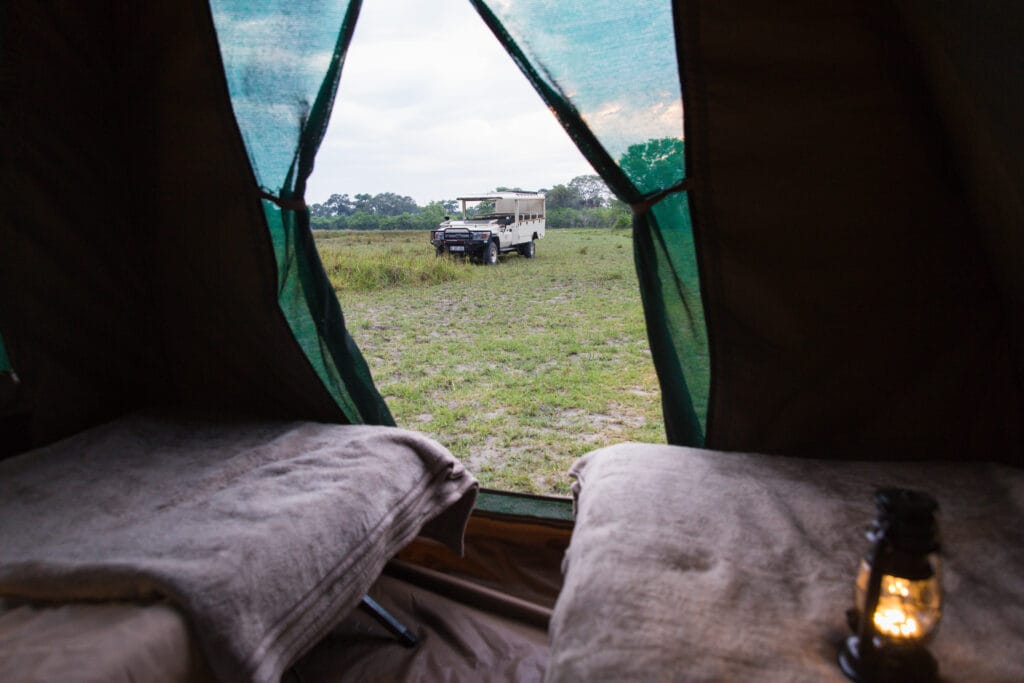 Camping i Okavango Deltaet