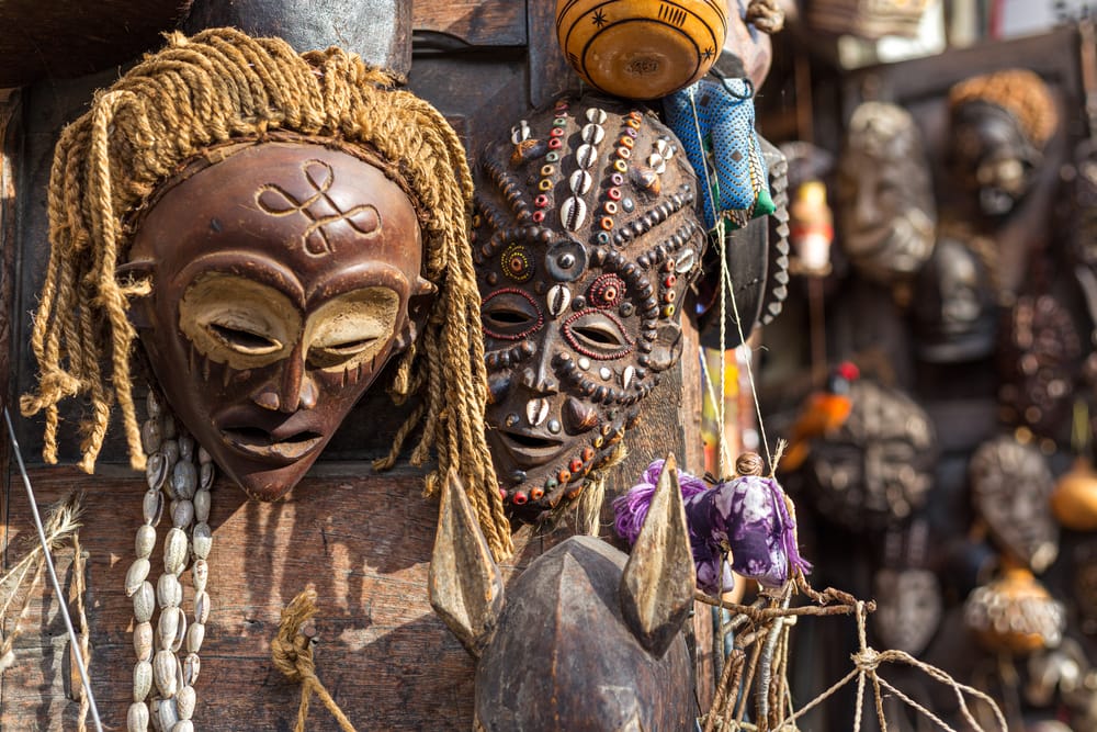 Wooden,Masks,For,Sale,In,A,Shop,In,Zanzibar,,Tanzania » Tembo Safari