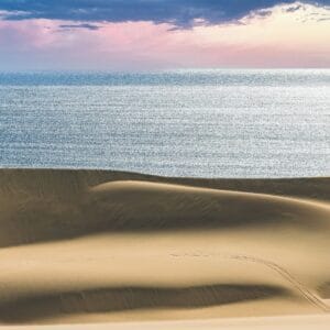 NamibiaTheNamibDesertLandscapeOfYellowDunesFallingInto