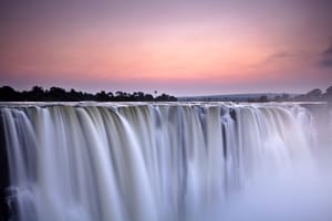 Victoria Falls i morgenlys