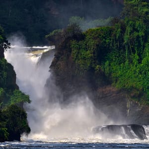 Murchison Falls i Murchison Nationalparken i Uganda