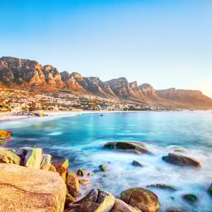 Langtidseksponering af den 12 apostels i Cape Town