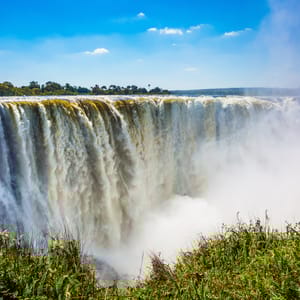 Victoria Falls, når vandstanden er høj