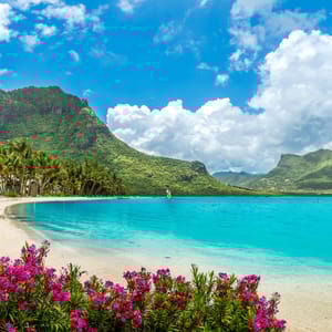 Le Morne kystlinje på Mauritius