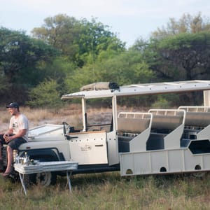 Åben Safari Bil i Botswana på Premium Camping safari