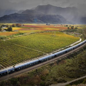 Rovos rail med Hexriver Valley i baggrund