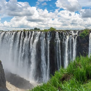 Victoria Falls set fra Zambia