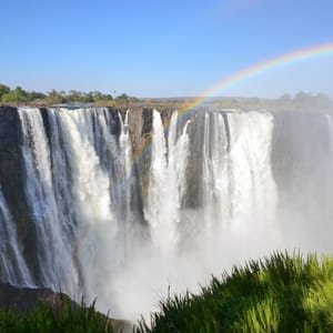 Panorama udsigt over Victoria Falls