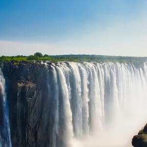 Victoria Falls set fra Zimbabwe