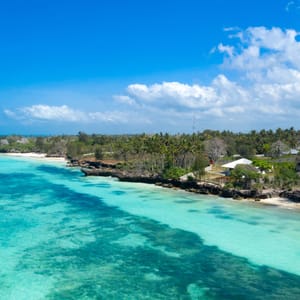 TheBeautifulTropicalIslandOfZanzibarAerialViewSeaIn