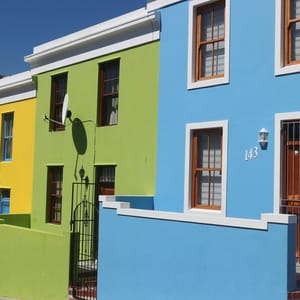 Bo-kaap Farverig huse i Cape Town