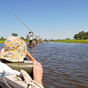 Makoro sejltur i Okavango Delta