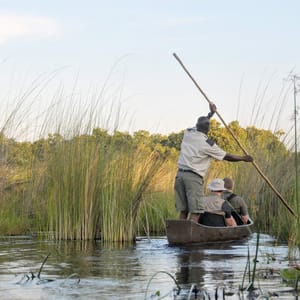 Mokoro udflugt i Okavango Delta Botswana