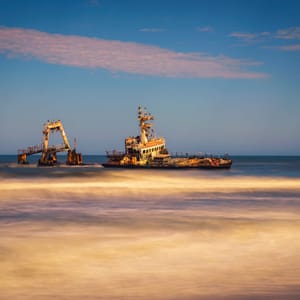 AbandonedShipwreckOfTheStrandedZeilaVesselAtTheSkeleton