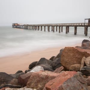 LongExposureOfPierAtSwakopmundInNamibia