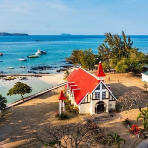 RedChurchAtCapMalheureuxVillageMauritiusIslandNotreDame
